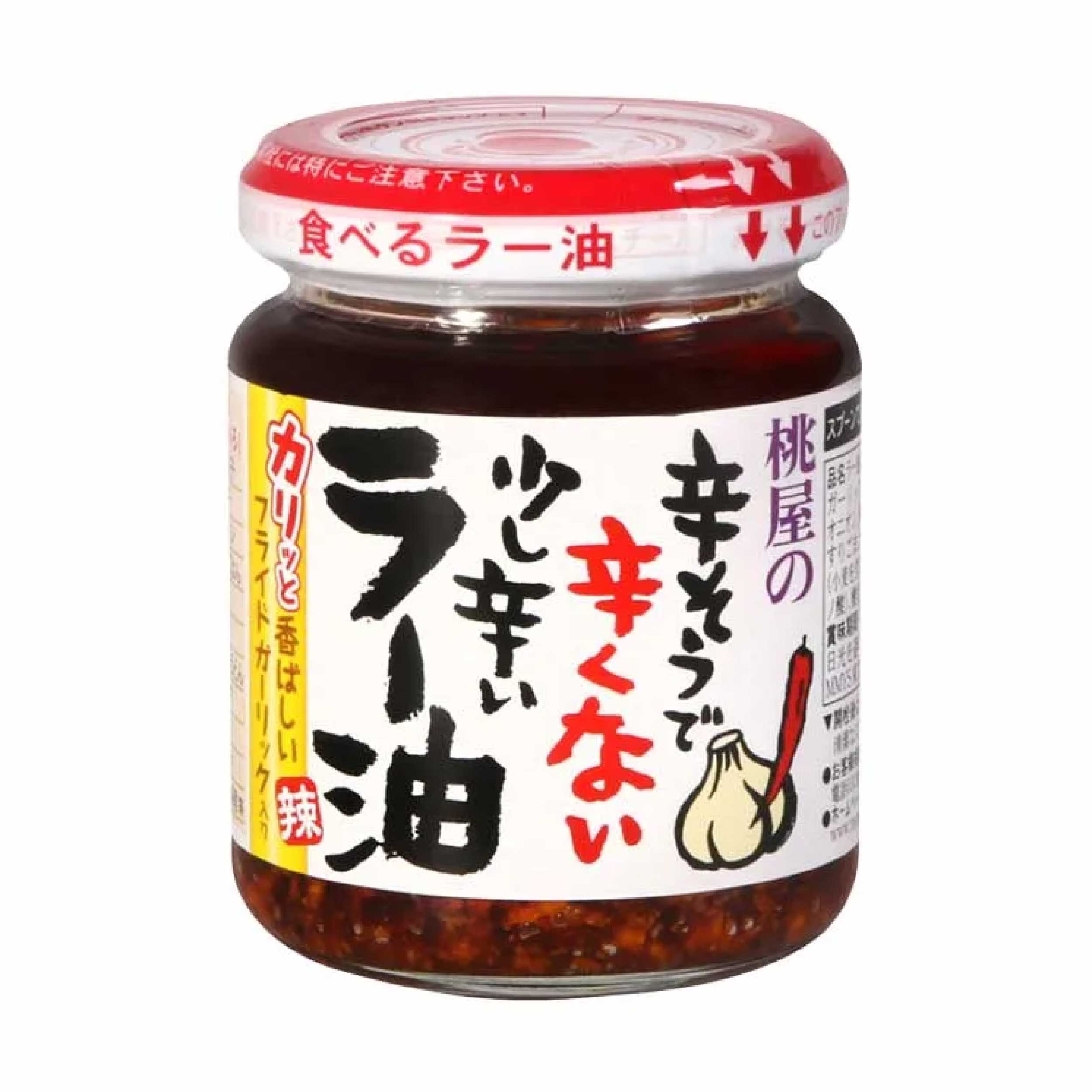 桃屋 香味辣油 濃郁日式辣油香氣,拌飯拌麵都百搭,每一口都是讓人停不下來的美味享受。產品圖